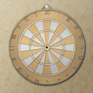 Silver and Gold Dartboard