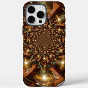 Silver and Gold design patterm iPhone 16 Pro Max Case
