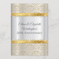 Silver and Gold Diamond 50th Anniversary