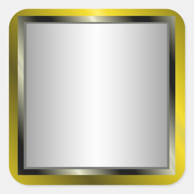 Silver And Gold Frame Stickers (Front)