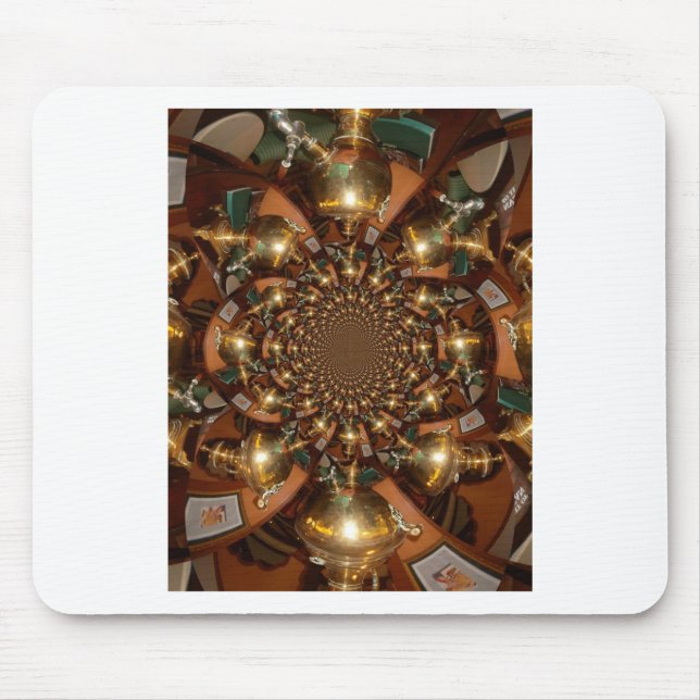 Silver and Gold Mouse Pad (Front)