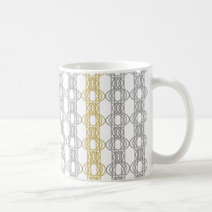 Silver and Gold Pattern Coffee Mug