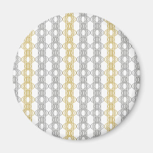 Silver and Gold Pattern Magnet
