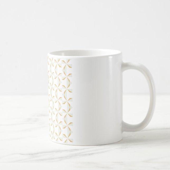 Silver and Gold Pinwheels Coffee Mug (Right)