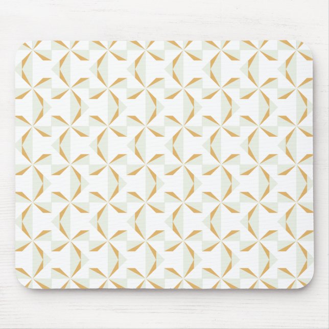 Silver and Gold Pinwheels Mouse Pad (Front)