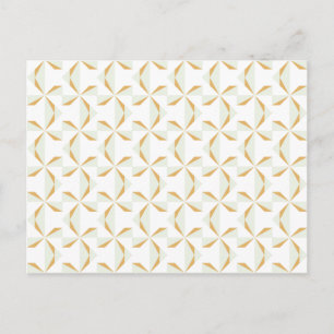 Silver and Gold Pinwheels Postcard