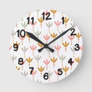 Silver and Gold Round Clock
