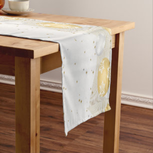 Silver and Gold Short Table Runner