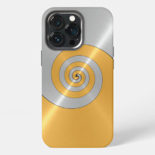 Silver and Gold Stainless Shiny Metal Look Case-Ma iPhone 13 Pro Case