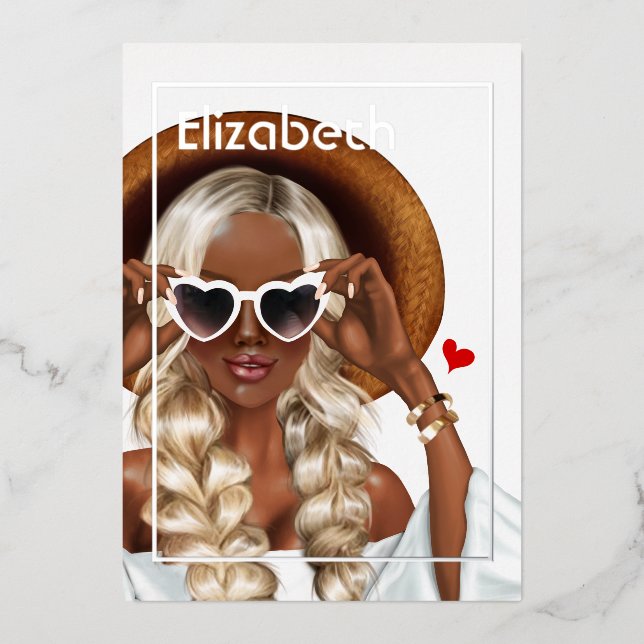 Silver and Gold Summer Birthday Party (Front)