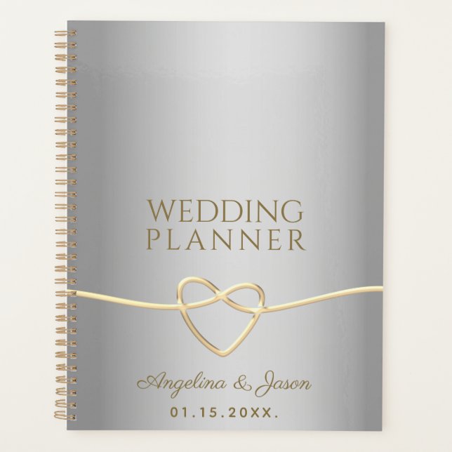 Silver And Gold Wedding Planner (Front)