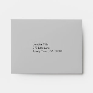 Silver and Grey RSVP Envelope