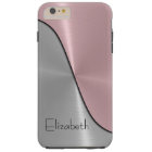 Silver and Pink Steel Metallic