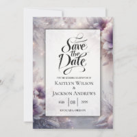 Silver and Soft Amethyst Winter Blooms