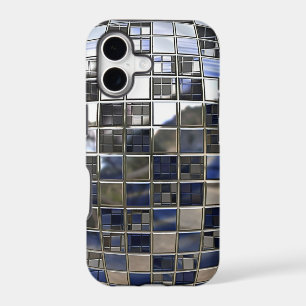 Silver and some Blue Disco Ball Mirrors