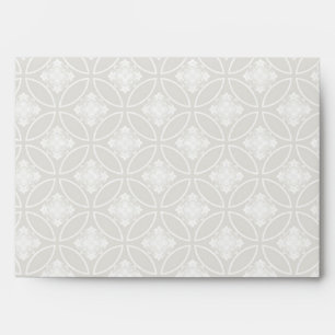 Silver and White Fancy Style Envelope