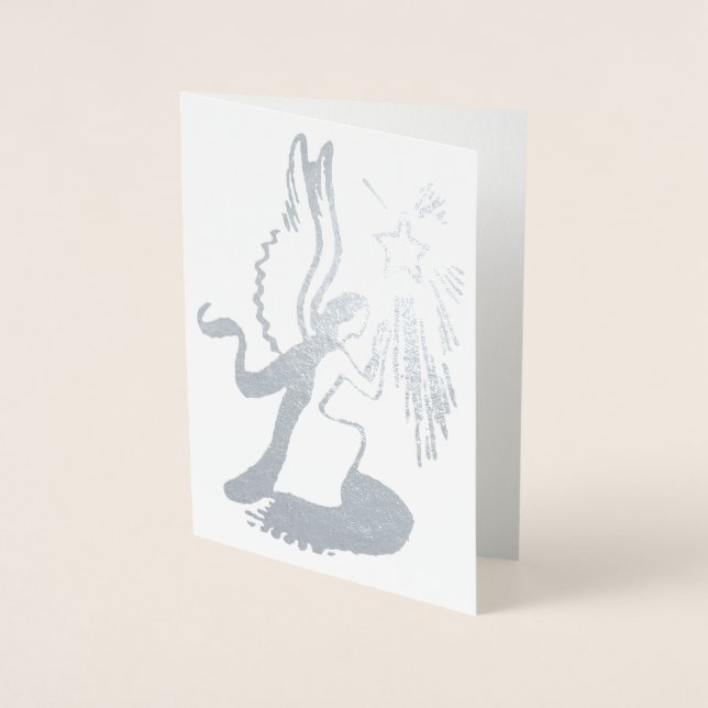 Silver Angel Foil Card (Front)