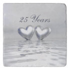 Silver Anniversary Hearts
