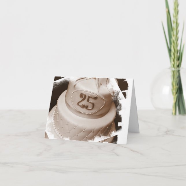 Silver Anniversary Note Cards (Front)