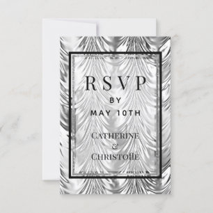 Silver Anniversary Party RSVP Mail Back Card