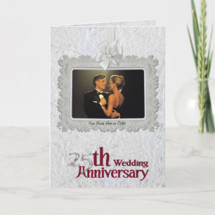 Silver Anniversary -Wide Photo Window Invitation