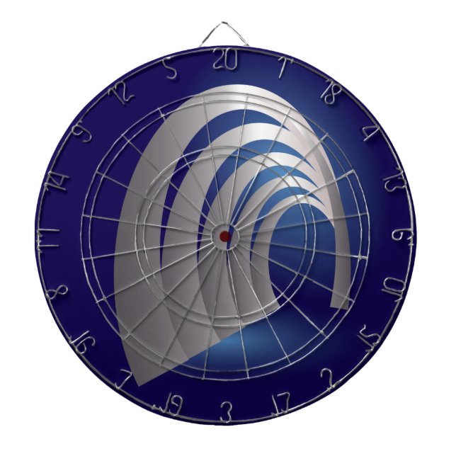 silver arcade tunnel dartboard (Front)