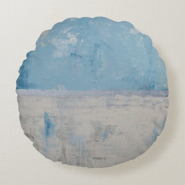 Silver Aura Round Cushion (Front)