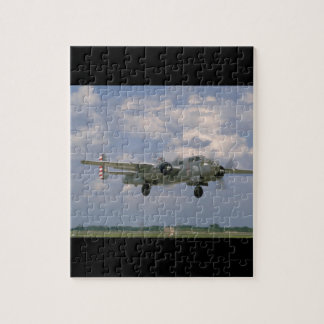 Silver B25. (plane;b25_WWII Planes Jigsaw Puzzle