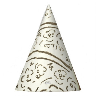 Silver Basket with Handle Party Hat