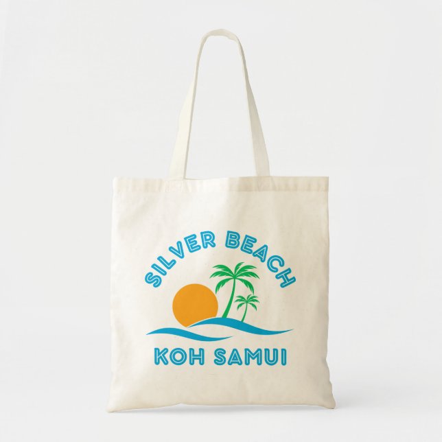 SILVER BEACH-KOH SAMUI TOTE BAG (Front)