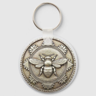 Silver Bee Key Ring