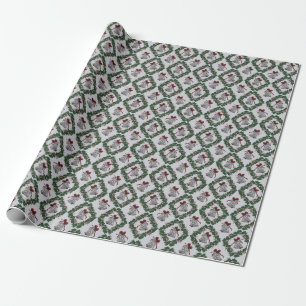 Silver Bells Christmas Wrapping Paper