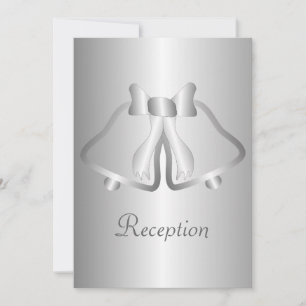 Silver Bells Evening Reception Wedding Invitation