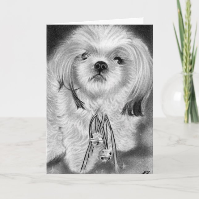 Silver bells puppy Card (Front)