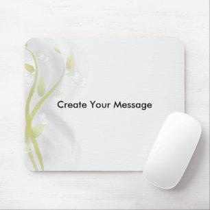 Silver Bells Watercolor Wash Mouse Pad