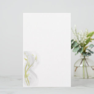 Silver Bells Watercolor Wash Stationery