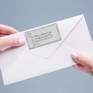 Silver Bells Wedding Address Labels
