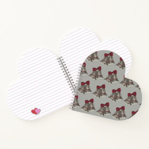 Silver Bells Wedding Anniversary Engagement Party Notebook