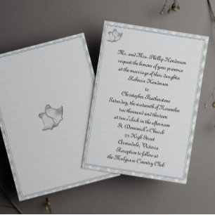 Silver Bells Wedding Invitation