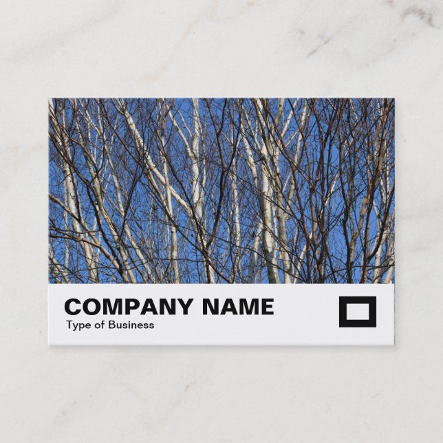 Silver Birch Branches Business Card (Front)