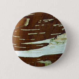 Silver Birch Natural Tree Bark 6 Cm Round Badge