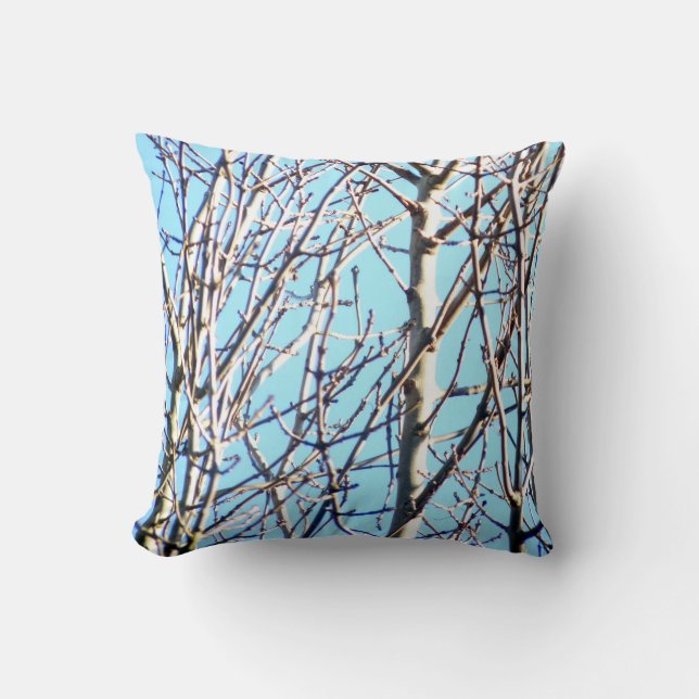 Silver Birch Trees Cushion (Front)