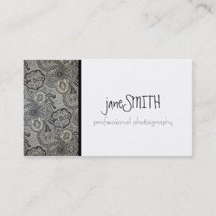 Silver & Black Business Card