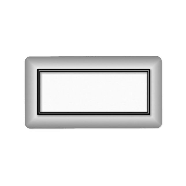Silver Blank Address Labels (Front)