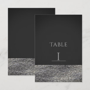 Silver Bling Modern Glam Sequins Chic Table Number