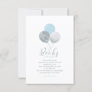 Silver, Blue Books for Baby, Book Request Card