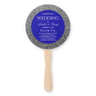 Silver Blue Wedding Program