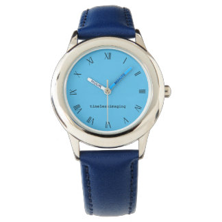 Silver & Blue wristwatch Women's jewellery.