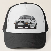 Silver BMW 3 series (E30)