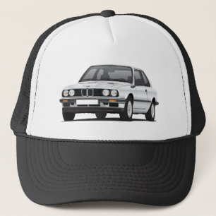 Silver BMW 3 series (E30) Trucker Hat